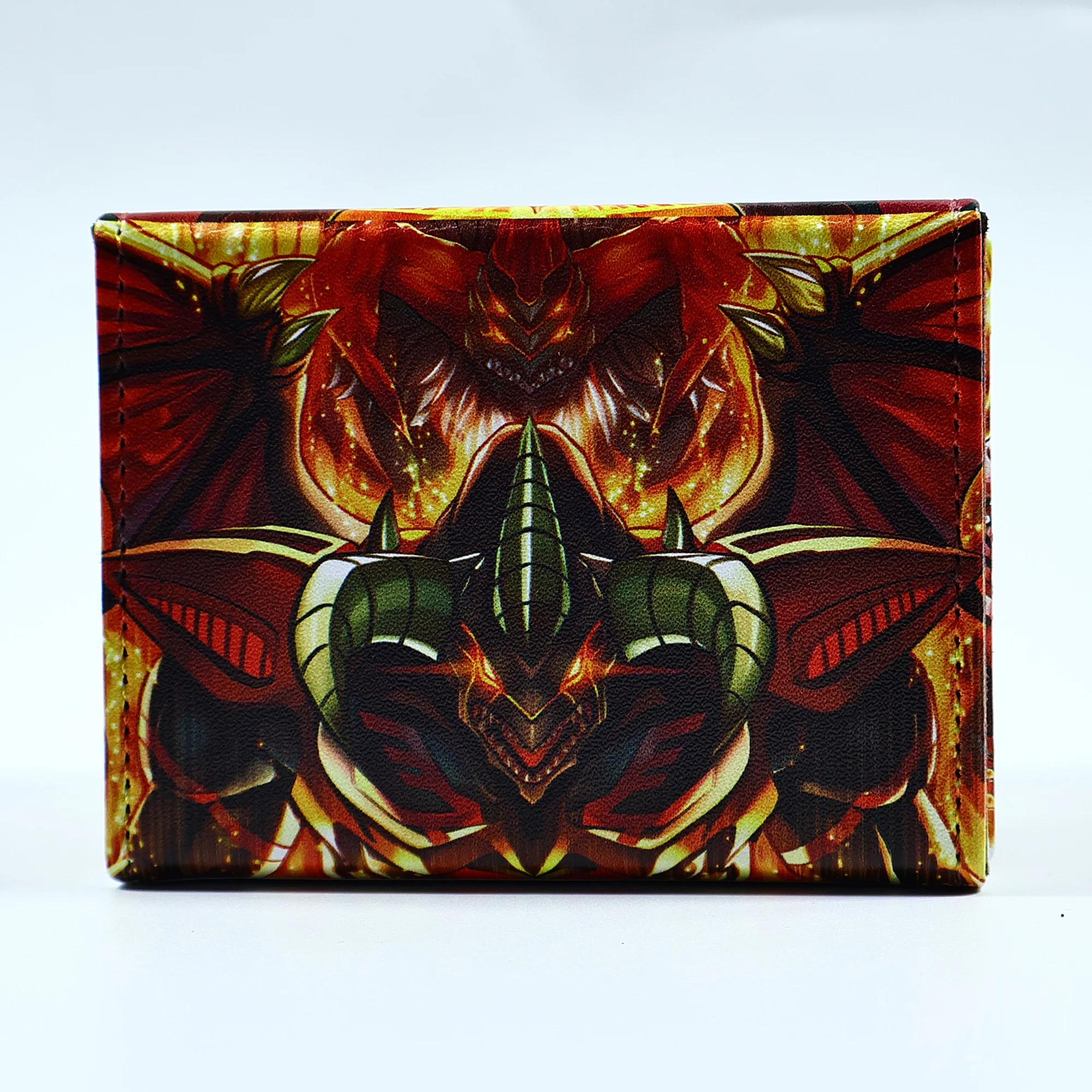 ديي يو غي أوه! صندوق تخزين بطاقات Red Dragon Archfiend Ygo Red Supernova Dragon Leather Collection Card Protection Box دمى هدايا
