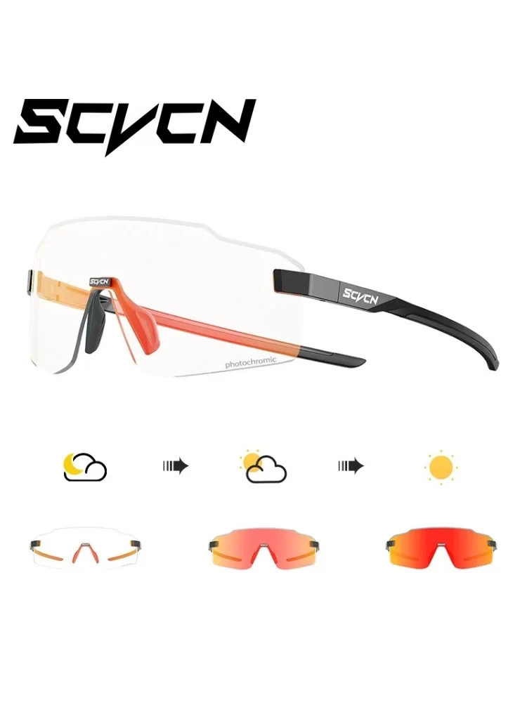 AliExpress SCVCN New Photochromic Cycling Glasses Sunglasses for Men Cycling Road Mountain Bike Glasses and Women Casual Hiking Windproof