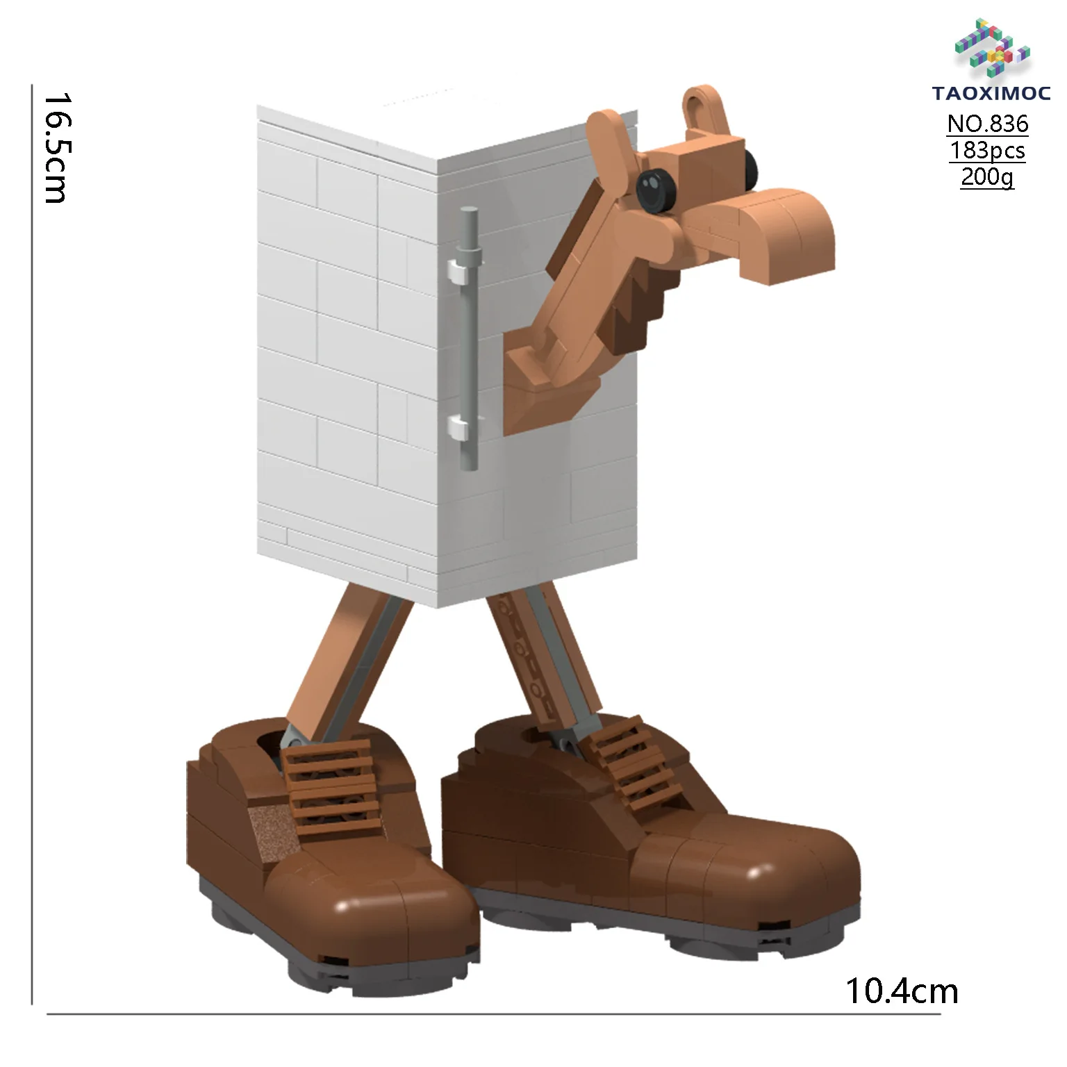 

Frigo Camelo AI Книга горов и морей Абстрактные строительные блоки Холодильник Camel Кирпичи Игрушки, совместимые с LEGO