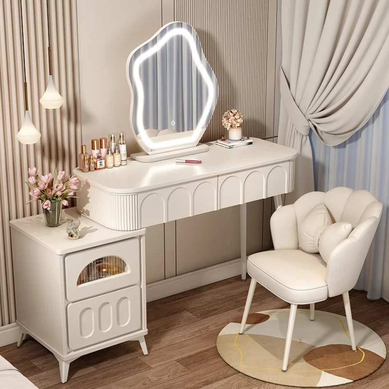 

Storage Cabinet Bedroom Dresser Modern Mirror Cabinet Vanity Desk Dressers Light Mirror Bedroom Tocador De Maquillaje Furniture