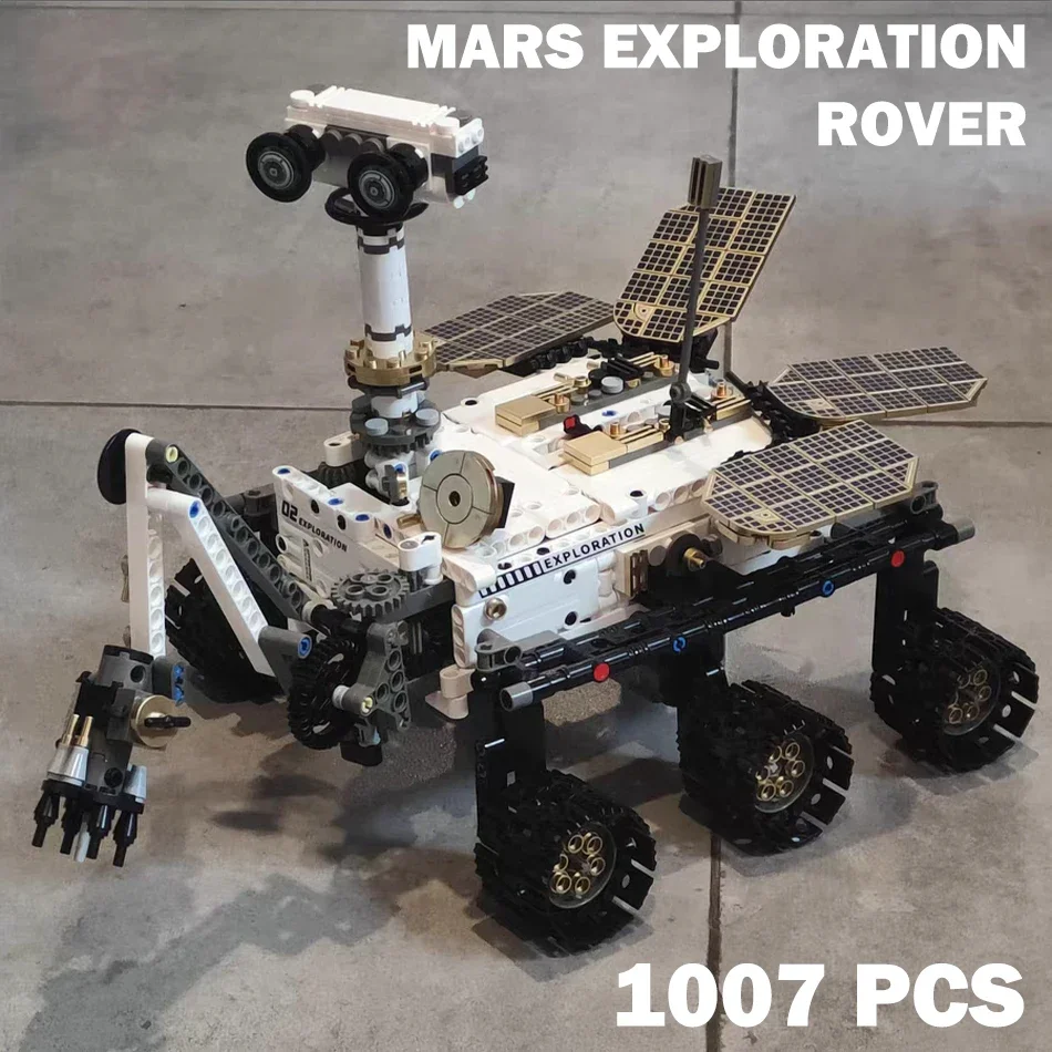 Technical Space Explanation Auto Building Blocks Set Science Mars with Motor RC Car Model Kit Boys Toy Kids Adults Gift 1007PCS