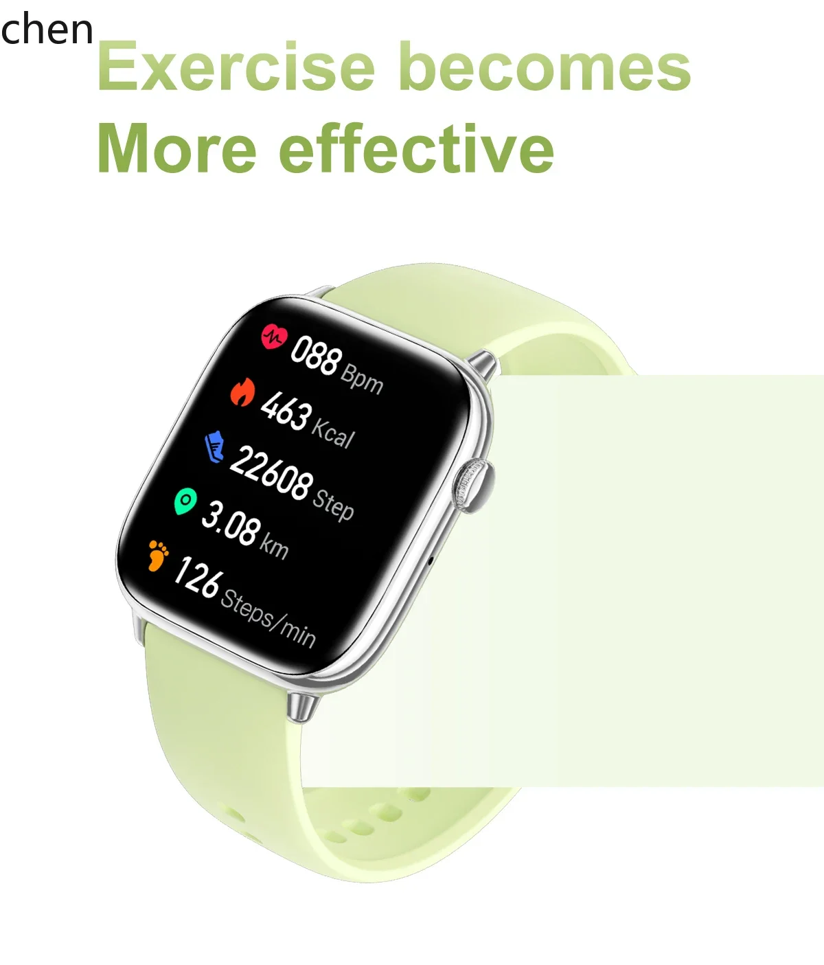 W5.9 1.75inch Touch Smart Watch Sleep Heart Rate Monitor