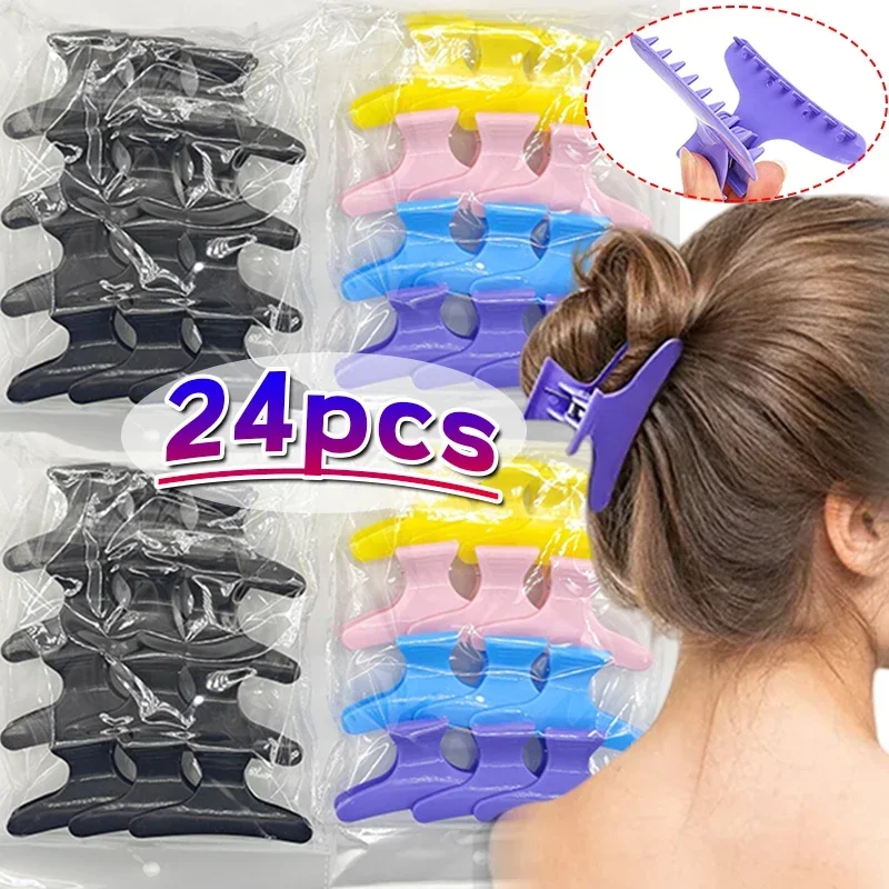 30/3pcs Butterfly Hair Clips Woman Girl\'s Hairpins Styling Holding Tools Hair Section Claw Clamps Professional Salon Accessories