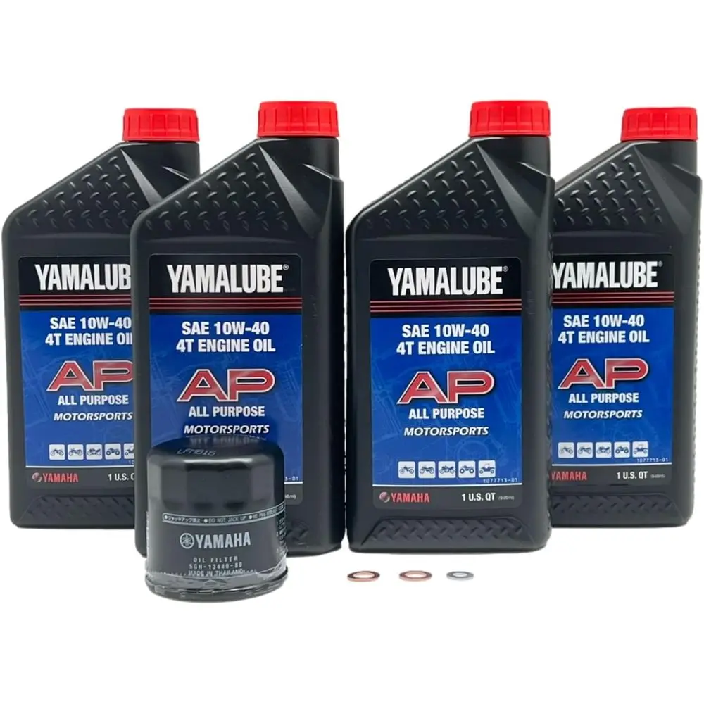 

Yamaha Wolverine X2/ X4 850 (2018-2024) all Models Oil Filter Change Kit Yamaha Part# 5GH-13440-80-00 and 4 Quarts All Purpose L