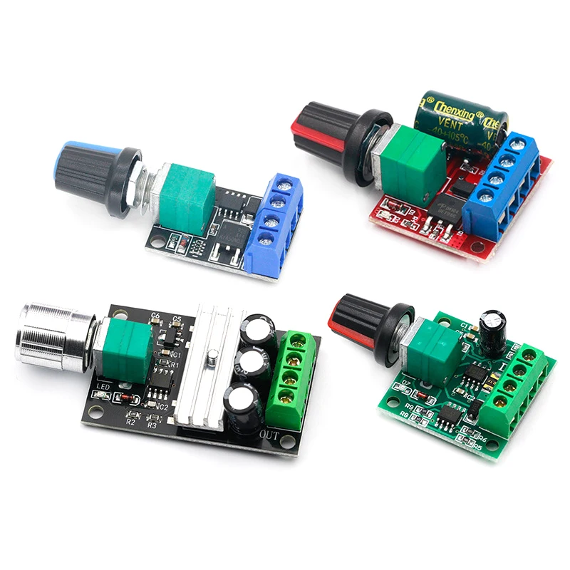 Regulador de Motor de CC PWM 2A 3A 5A 10A 90W función de interruptor de Control de velocidad 1803BK 1203BK función de interruptor de módulo ajustable
