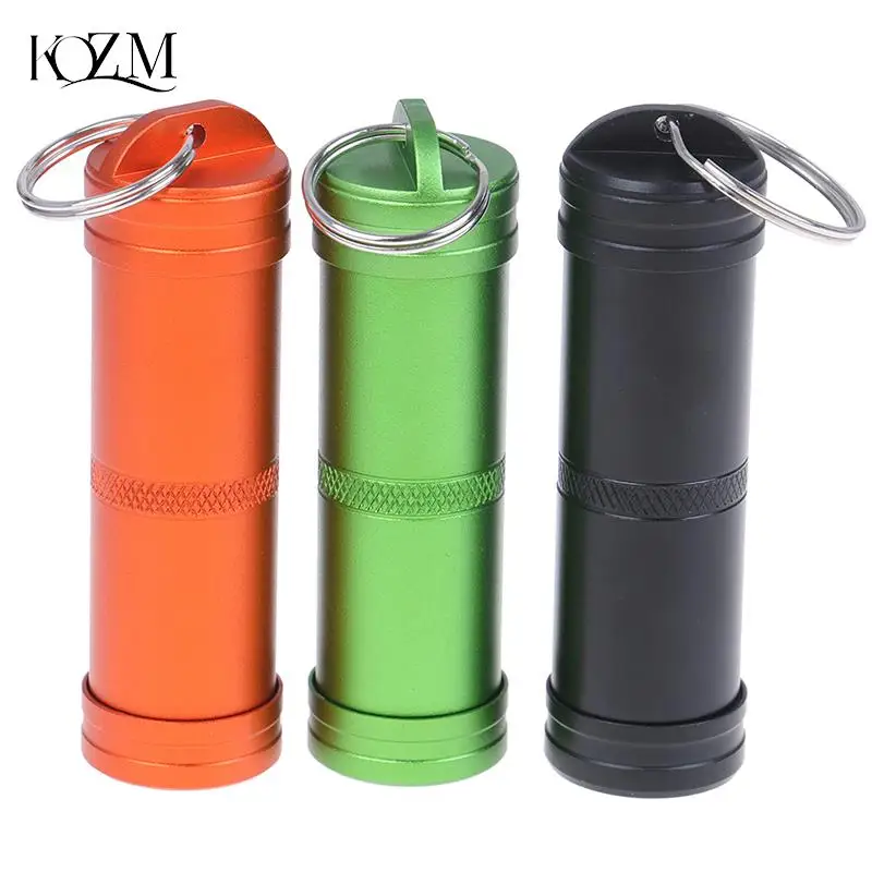 Capsule EDC Waterproof Hike Box Survive Seal Trunk Container Case Holder Storage Camp Medicine Match Pill Outdoor Dry Bottle