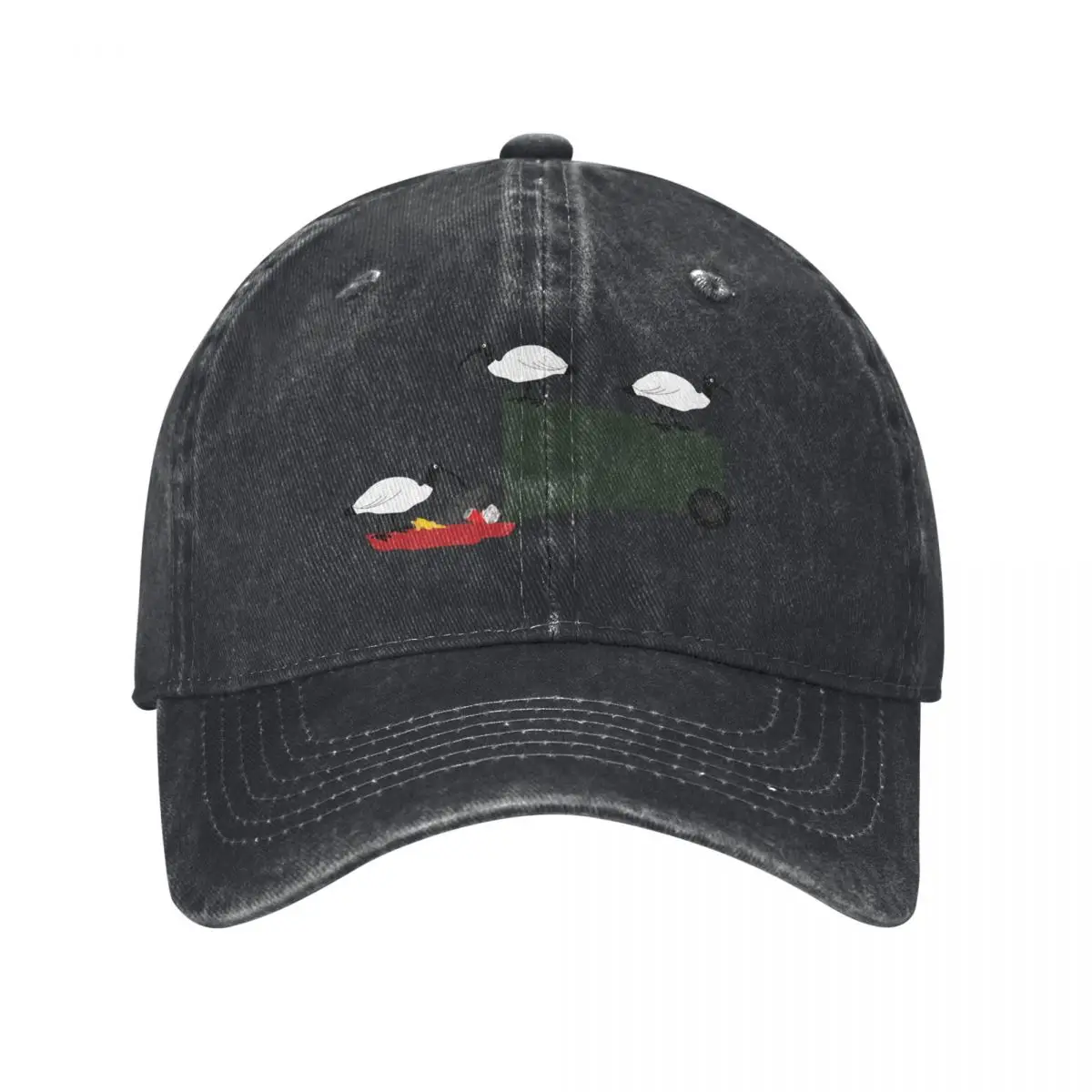 Bin Chickens Eating Lunch on Green Baseball Cap Cosplay Horse Hat Hats For Women Men's