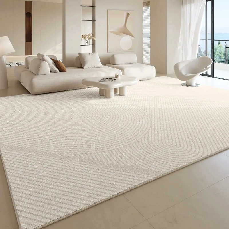 Simple French Carpet Light Luxury Decorative Rugs Dirty-resistant Floor Mat for Living Room Bedroom Decor Non Slip Doormats