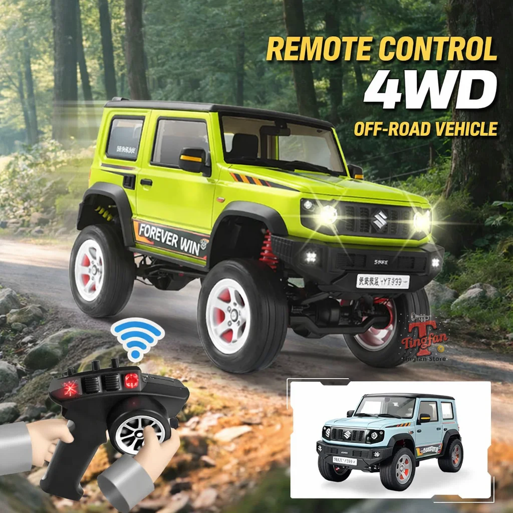 

Радиоуправляемый внедорожник Hengguan HG4-210 Suzuki Jimny в масштабе 1:16 с полноприводной подвеской, функцией дымового эффекта, идеальный подарок на Рождество