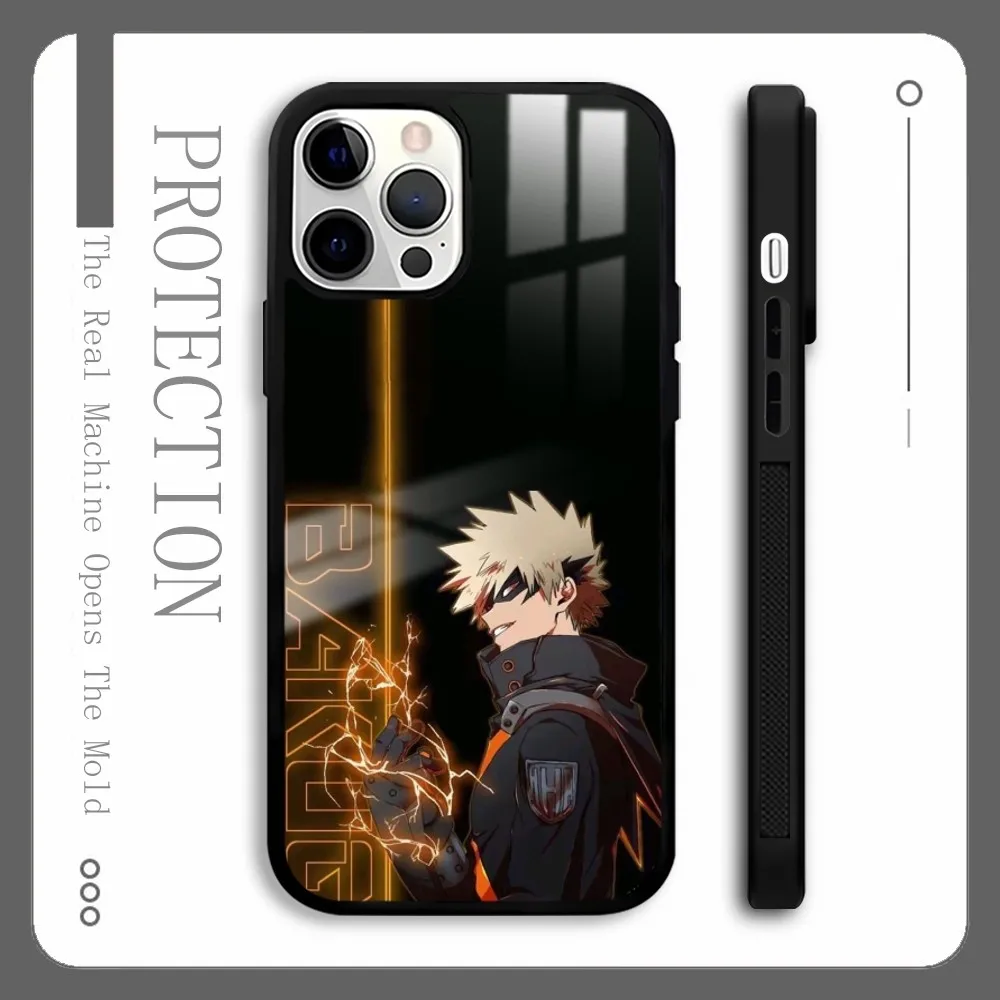 B-Bakugō M-My H-Hero Academia Phone Case For iPhone 16 15 14 13 12 11 Pro Max Plus Mini Magnetic Magsafe Wireless Charging Cover