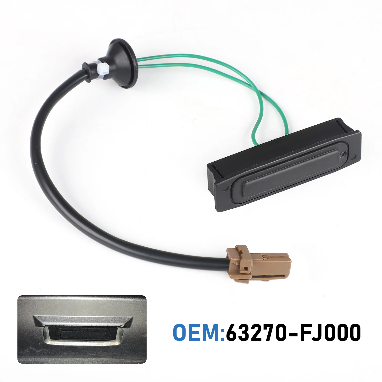 

Tailgate Switch Trunk Rear Door Open Button For 2012-2017 Subaru Impreza Forester Legacy Crosstrek 63270FJ000 63270FG001