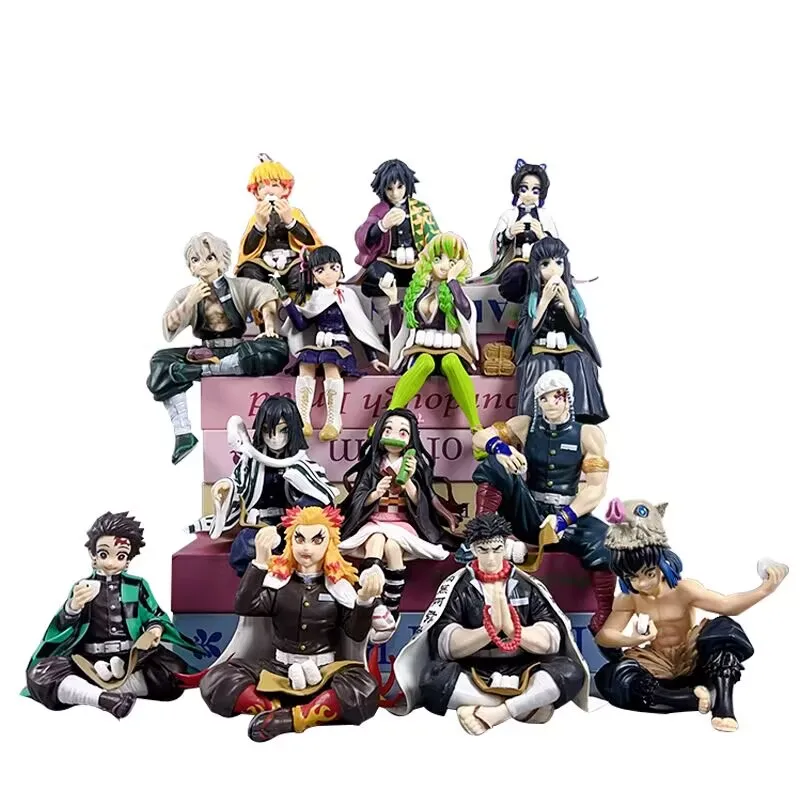 10cm Anime Demon Slayer Action Figures Kimetsu No Yaiba Shinobu Nezuko PVC Dolls Model Collection Ornaments Japan Derivatives To