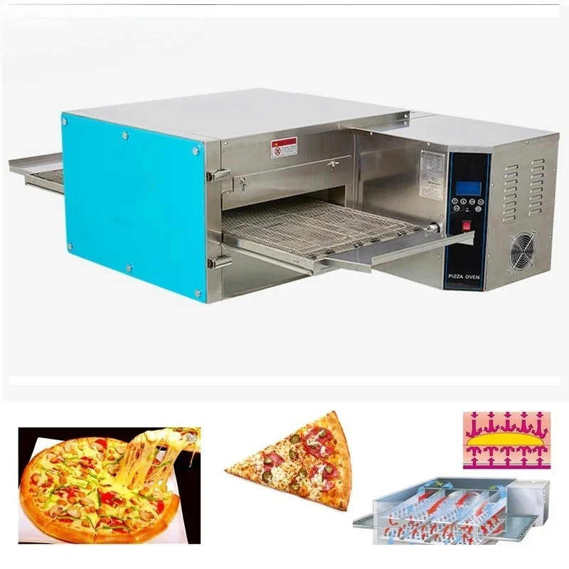 Commercial chain automatic electric  Pizza Oven Bakery equipment 9-inch 18-inch Hot Air Pizza Oven
