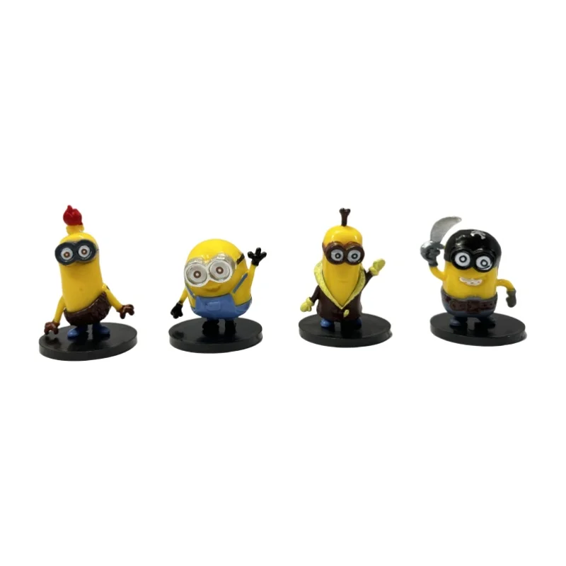 Kawaii Capsule Doll Despicable 3D Eye Miniones Kevin Bob CARL Crown King AGNES Action Figures Toys for Kids Xmas Gifts