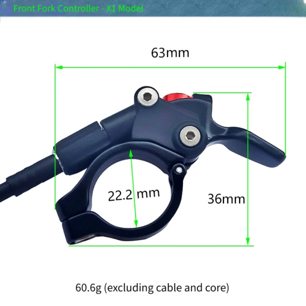 MTB Suspension Fork Remote Lockout Switch Aluminum Alloy Handlebar Lever For Suntour For RockShox XCM For XCR For Epicon 22.2mm view 6