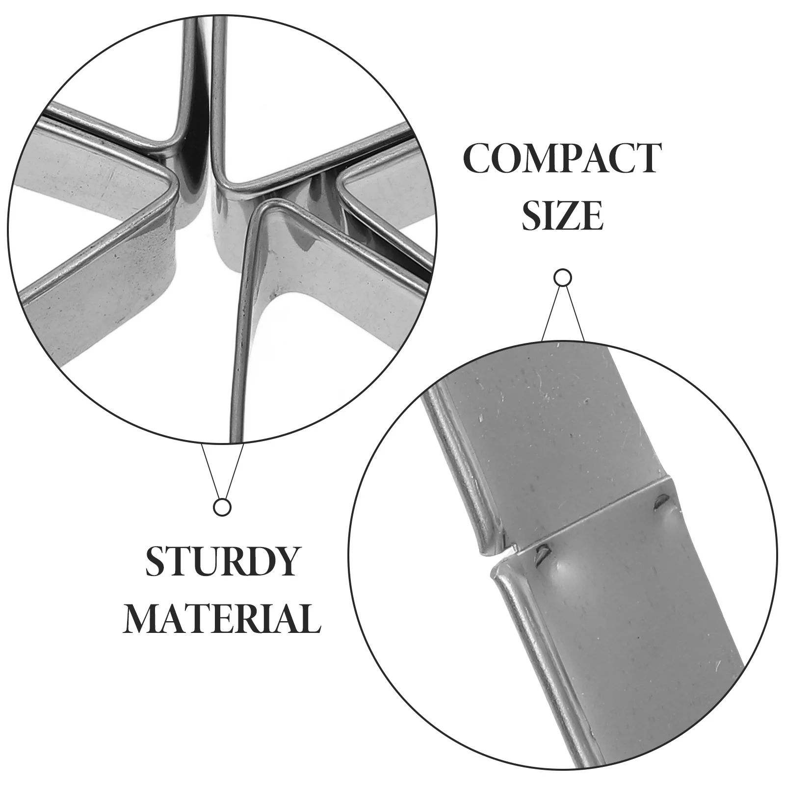 

5 pcs Stainless Steel Triangle Biscuit Cutters For Cookie Dough Sugar Paste Craft Clay Cake Embossing Molds Set Diy Baking Tools