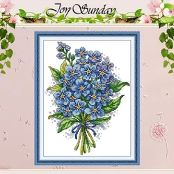 Botany Flowers Patterns Counted Cross Stitch Set DIY 11CT 14CT 16CT Stamped DMC Cross-stitch Kit Embroidery Needlework Crafts
