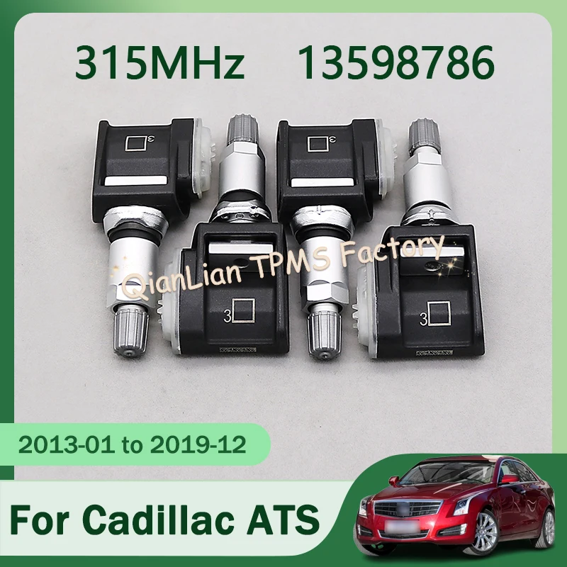 

13598786 Датчики TPMS 1/4 шт. для Cadillac ATS ATS-L ATS-V CTS CTS-V 315 МГц Система контроля давления в шинах