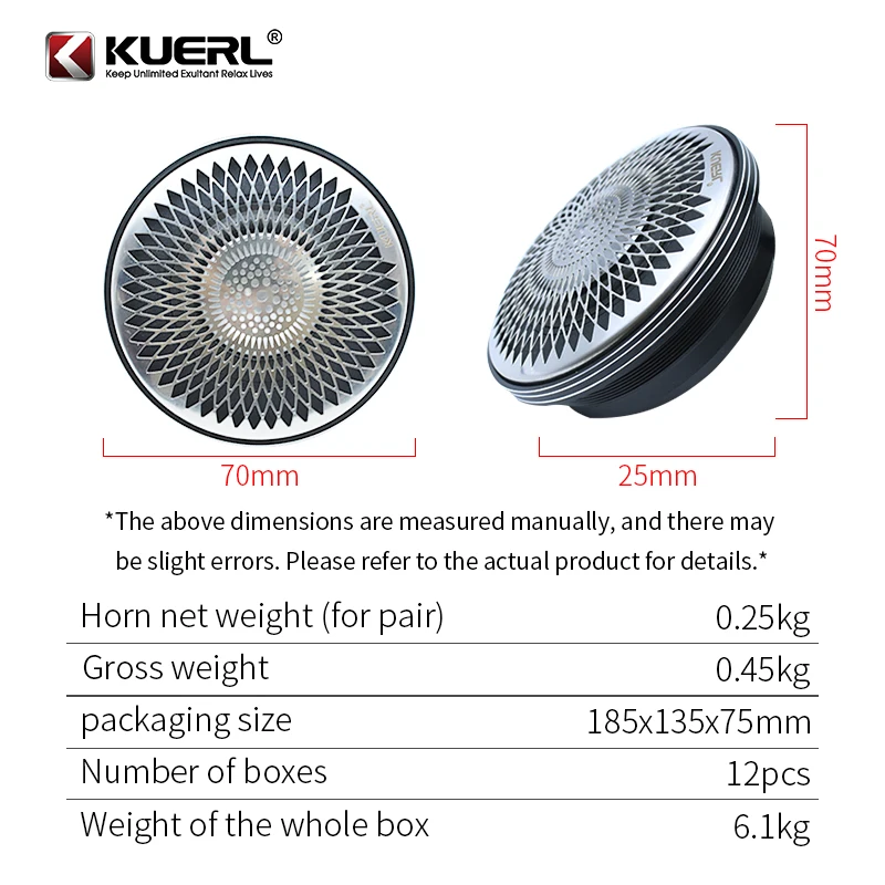 Factory Neodymium-magnet HIFI Sound Quality Aluminum Composite Mid Range 2.5 Inch  Car Audio Speakers with RMS Power 25W