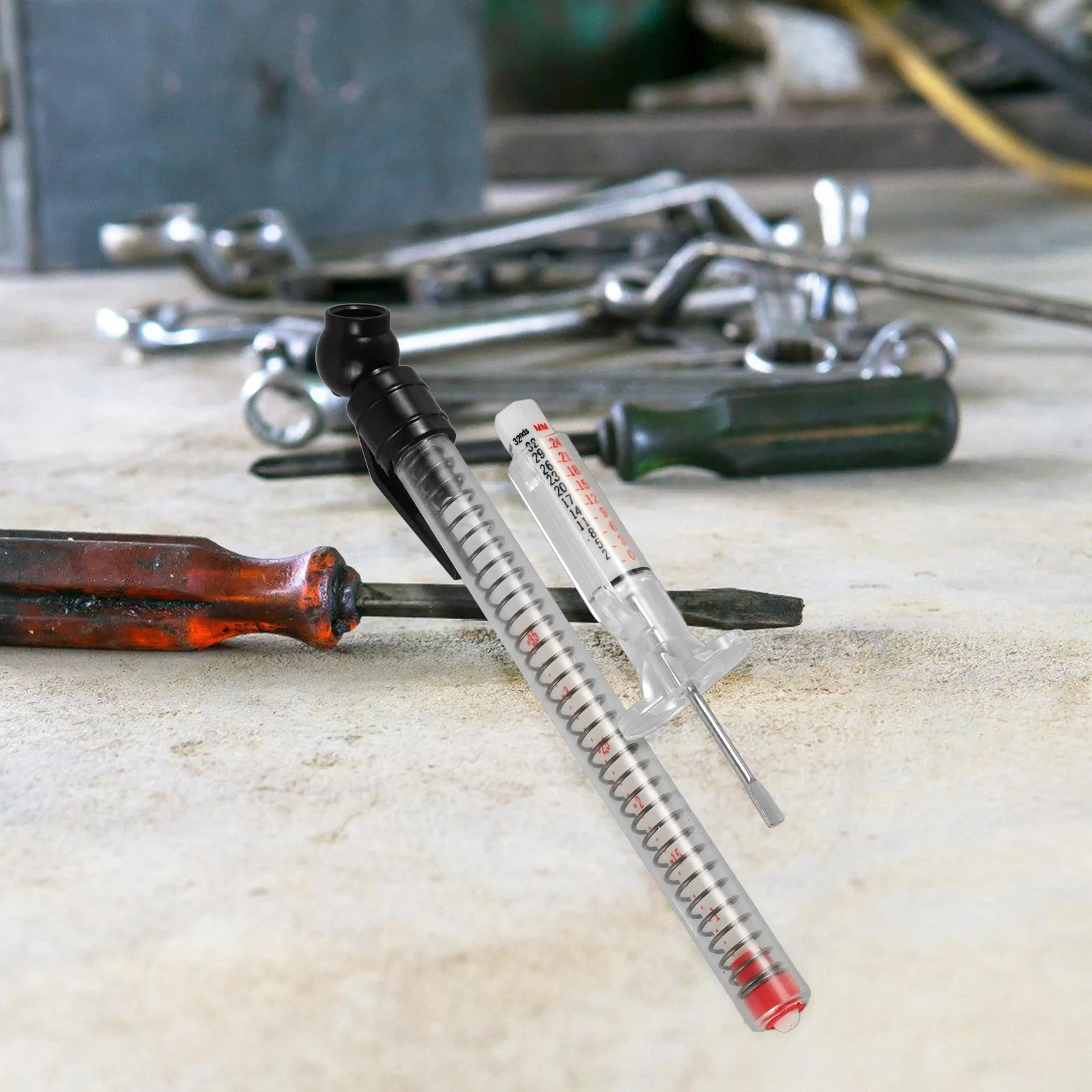 

Tire Tread Depth Gauge Stainless Steel Measurer Thread Tool Car Gauges Wear Detection Blowouts Portable Universal Compatibility