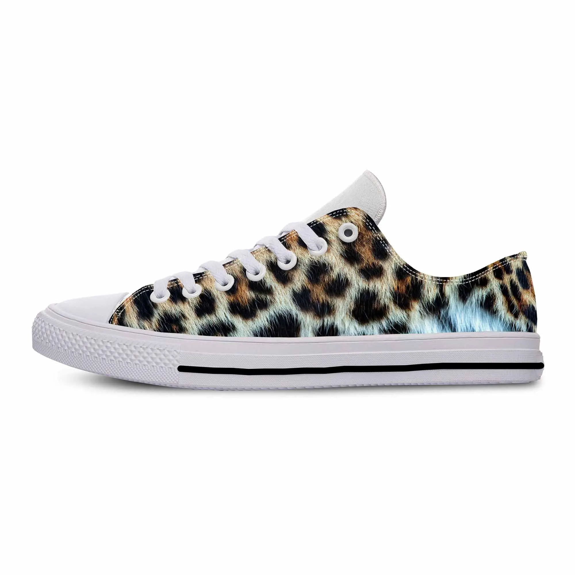 Animal Panther Leopard Print Skin Pattern Fashion Casual Cloth Shoes Low Top Comfortable Breathable 3D Print Men Women Sneakers