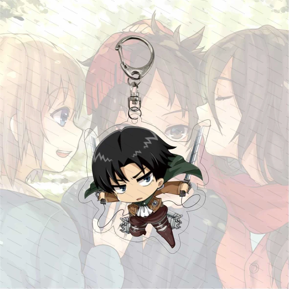 Аниме-«Атака-Титанов»-акриловый-брелок-в-виде-фаната-подарок-для-друзей-украшение-для-рабочего-стола-коллекционные-аксессуары-6-см