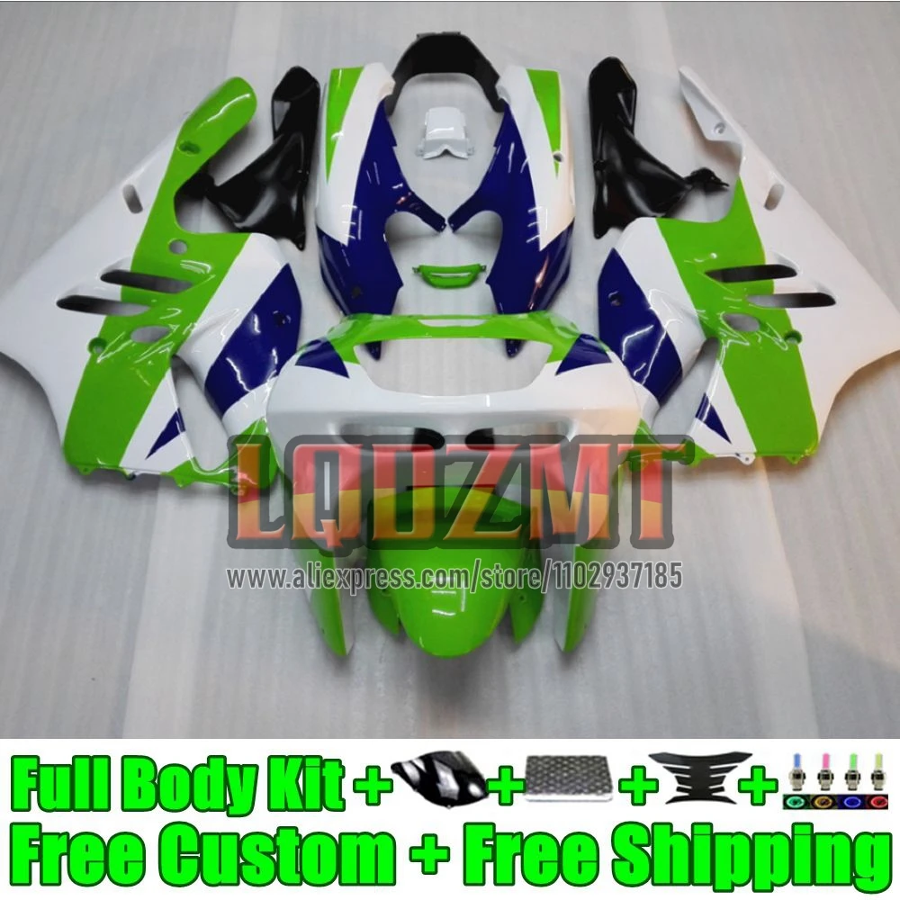 Fairing For KAWASAKI green white NINJA ZX-9R ZX 9R 900 CC 9 R 900CC 45No.10 ZX9R 1994 1995 1996 1997 ZX900 C 94 95 96 97 Frame