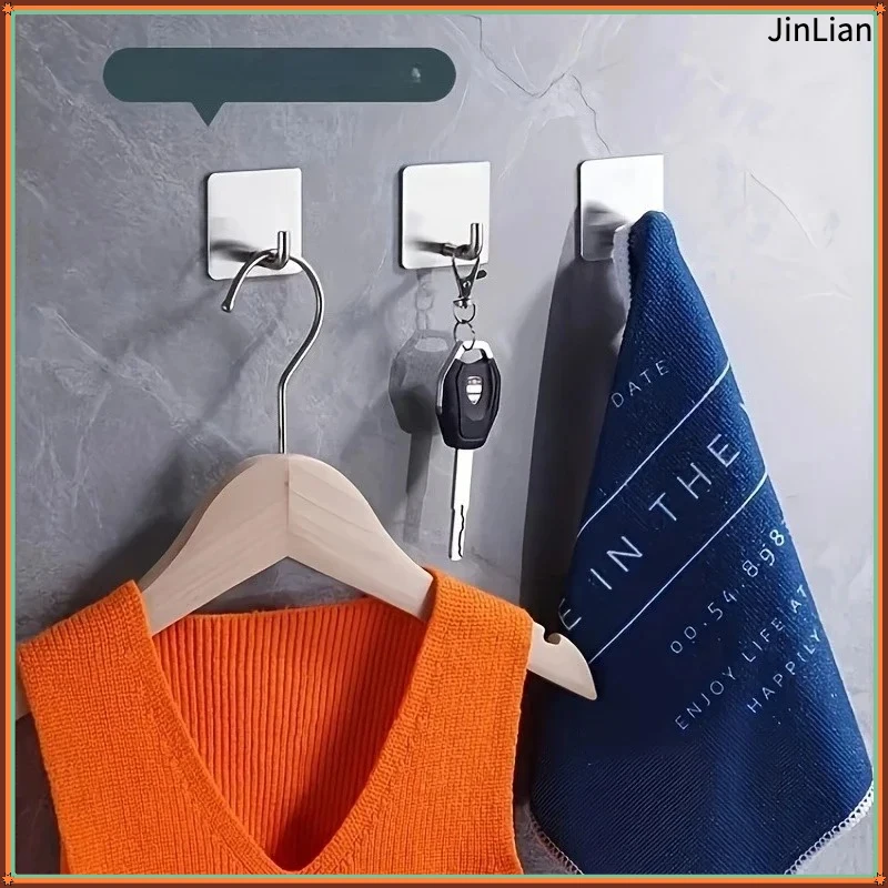 Multi-functional sticky hooks,wall hook set without the need for drilling, suitable for bedrooms, kitchens , practical hooks.
