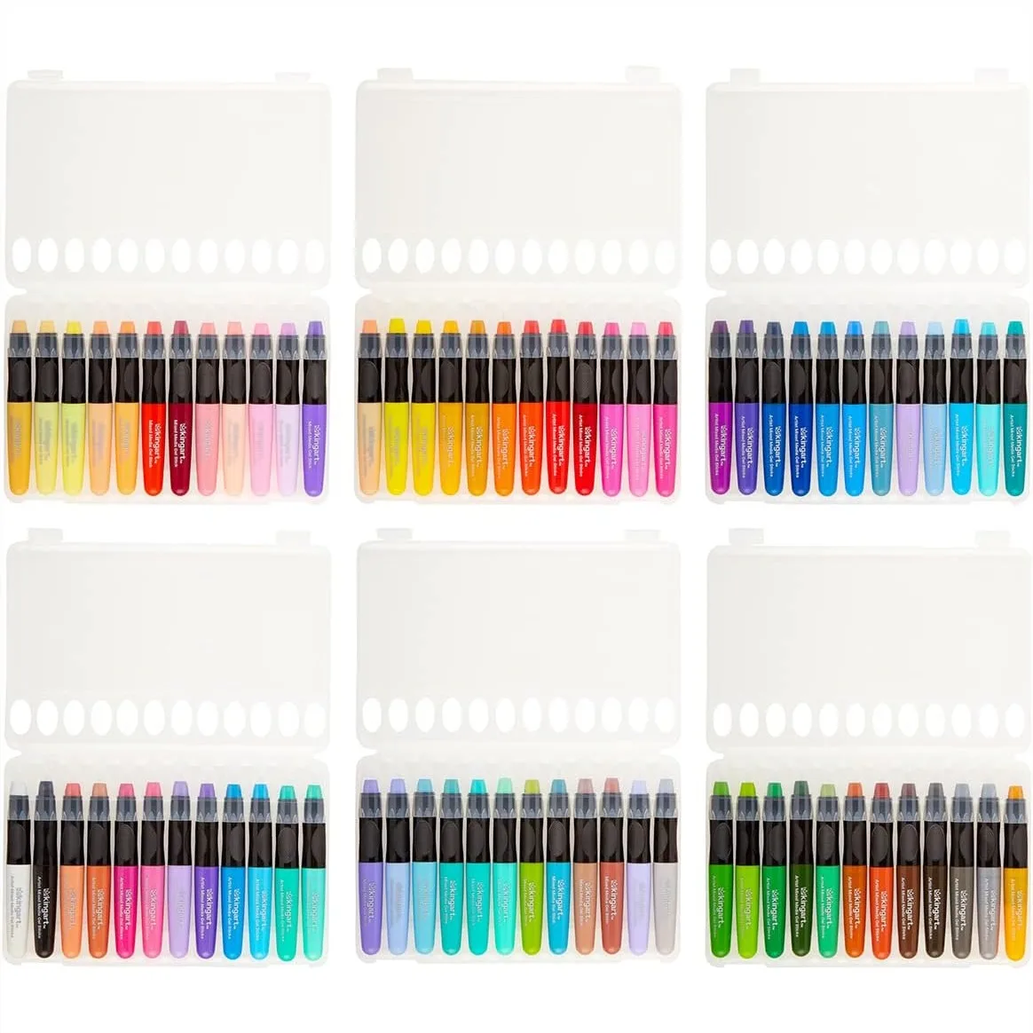 

Artist Gel Stick Set, 72 Unique Colors, Water Soluble, Creamy, Odorless Crayons for Paper, Wood, Canvas