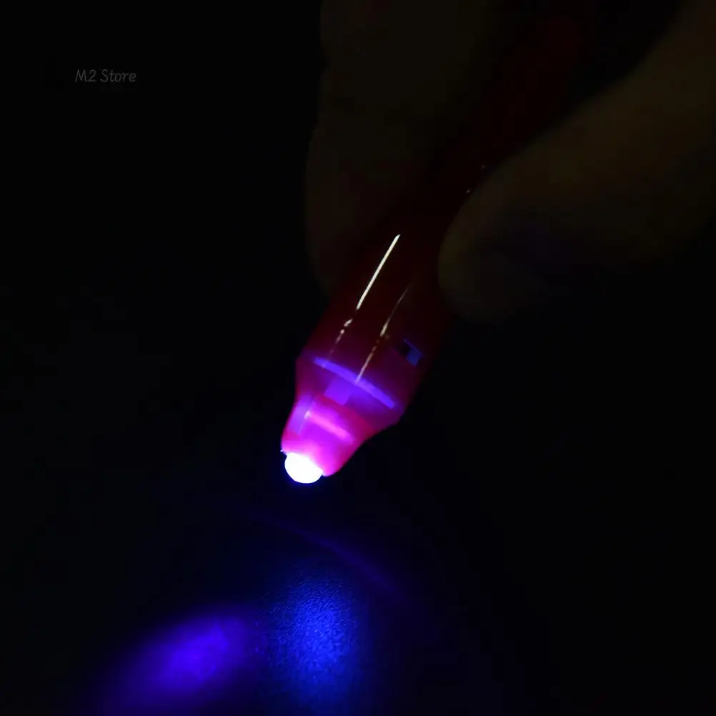 UV Light Pen Invisible Ink Security Marker Pen With Ultra Violet LED Blacklight,