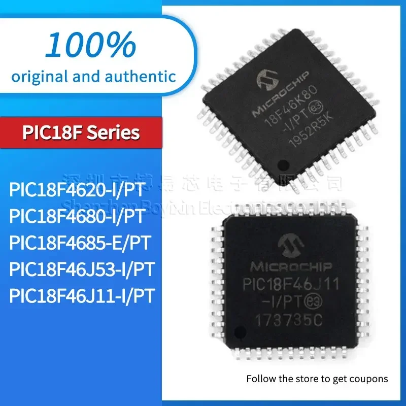 

PIC18F46J11 PIC18F4620 PIC18F4680 PIC18F4685-E/PT PIC18F46J53-I/PT original genuine