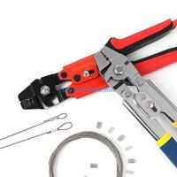 Y6GD Fishing Crimping Pliers Heavy Duty Stainless Steel Wire Rope Crimping Tool Fishing Tackle Pliers Wire Cutter Crimper