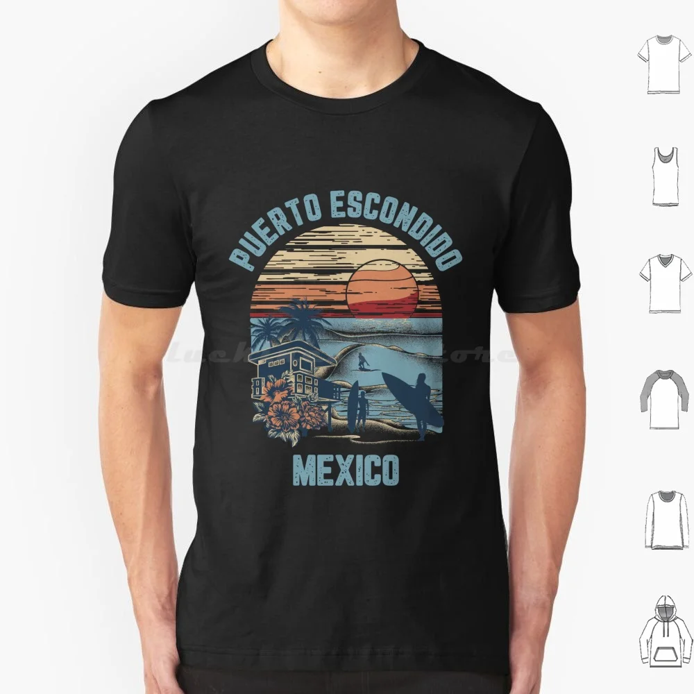 Пуэрто скрыдо, Южный оаксака, Мексиканский Спот для серфинга, футболка большого размера, 100% хлопок, Пуэрто скрыдо, Южный оаксака