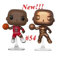 Funko pop Basketball Michael Jordan 54# Gold Action Toy Figures Super Basketball Stars Exclusive Model Bulls 23 Collection Model