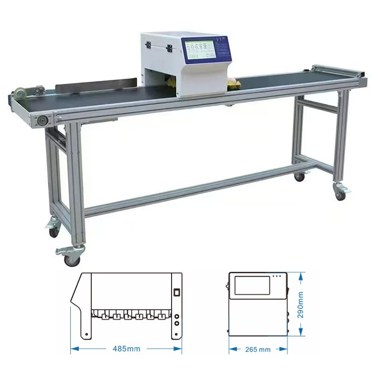 High-Speed 6 Print Head Egg Inkjet Coding Machine Conveyor New Condition Automatic Grade 600dpi for Flex Competitive Price