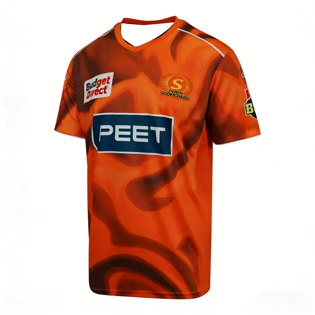 New 2026Australia T20 League Cricket Training Jersey BBL Sports Jersey Mens Fans Perth Scorchers  Jerseys family kids tees