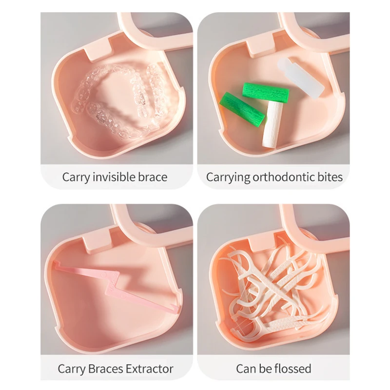 Mini scatola portaoggetti portatile scatola per filo interdentale piccola scatola per gioielli custodia per clip di carta per pillole con cavo per cellulare