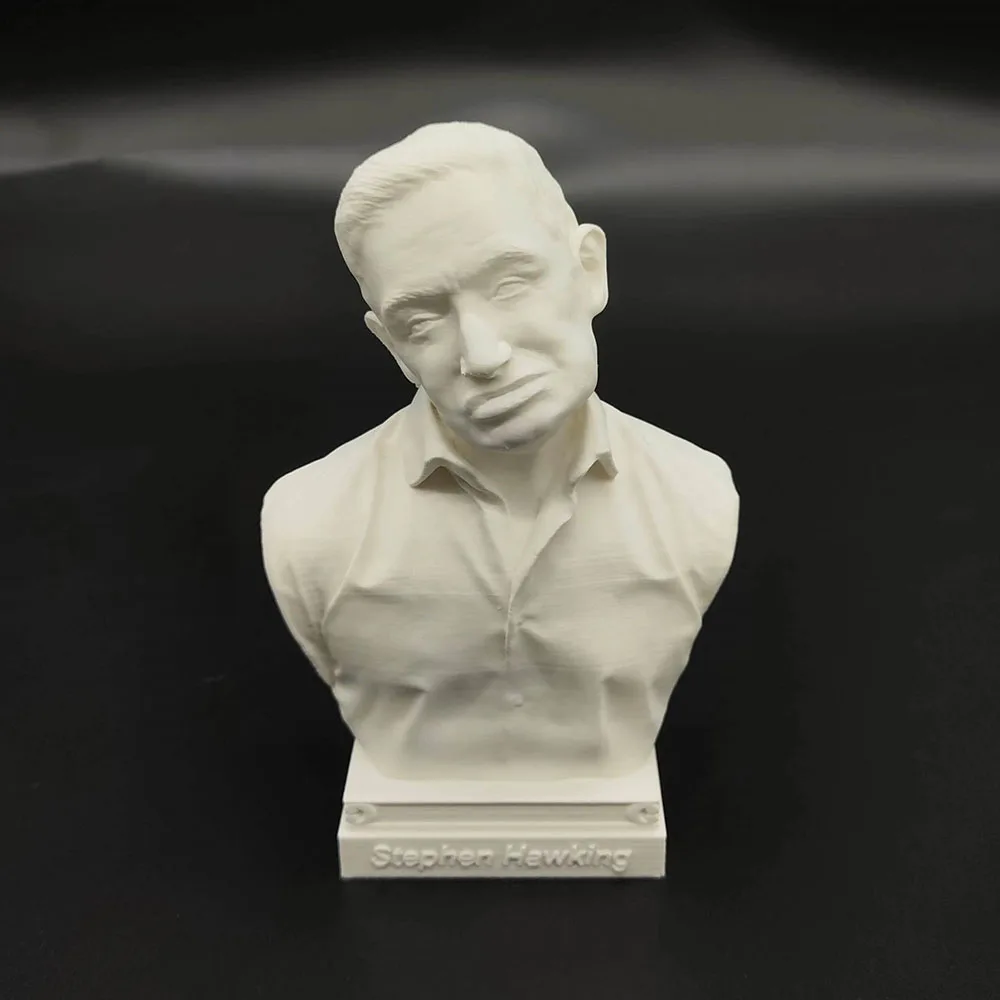 10cm/15cm/25cm Hawking Scientist 3D Printed PLA Statue Figurine Bust Model DIY Decoration Craft Gift