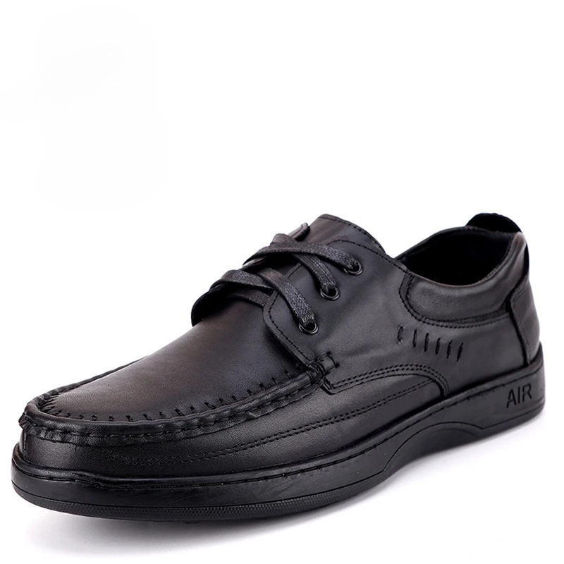 High Quality Genuine Leather Men Business Casual Shoes Large Size 38-46 Comfortable  Driving Men's Shoes Outdoor Men Loafers