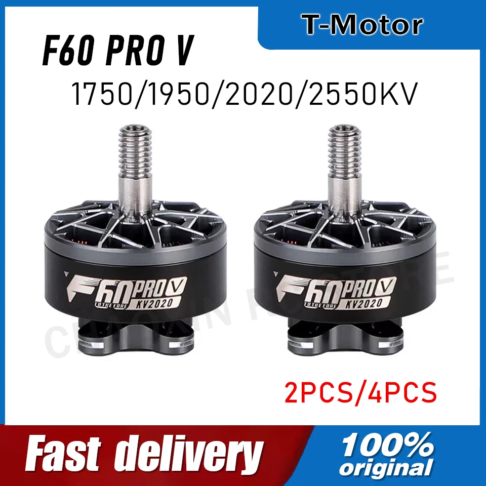Hot Selling T-Motor F60 PRO V 1750/1950/2020/2550KV Brushless Motor 4mm Shaft Diameter for 5-6S FPV Racing & Freestyle Drones