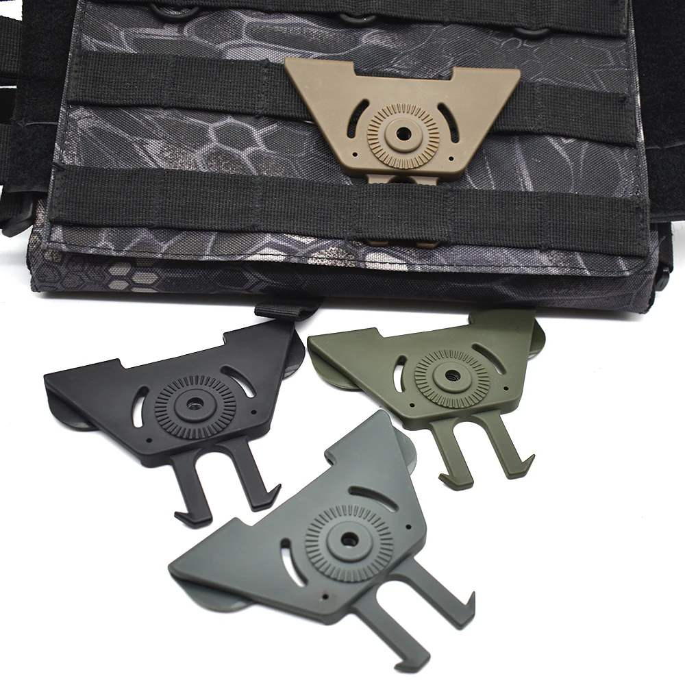 Holster Molle Adapter, Molle Attachment Platform for Polymer Holster Cases Magazine Pouch Tactical Gear Attachments - Image 2