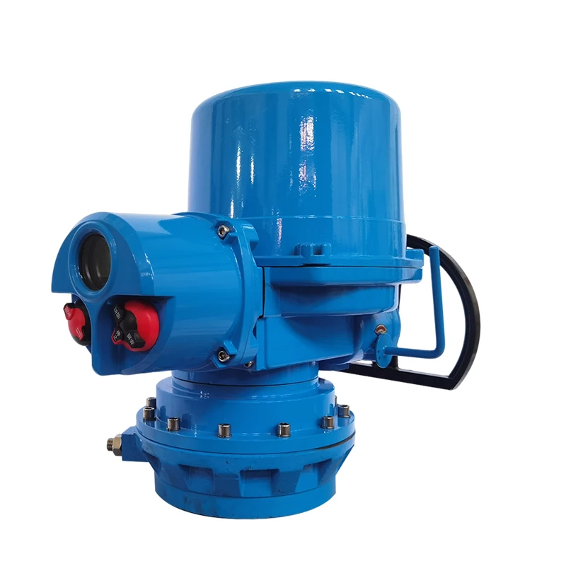 ISO5211 Electric Valve Actuator with Large Torque Butterfly Structure Flange Connection 4-20mA DC 0-10V I/O Signal