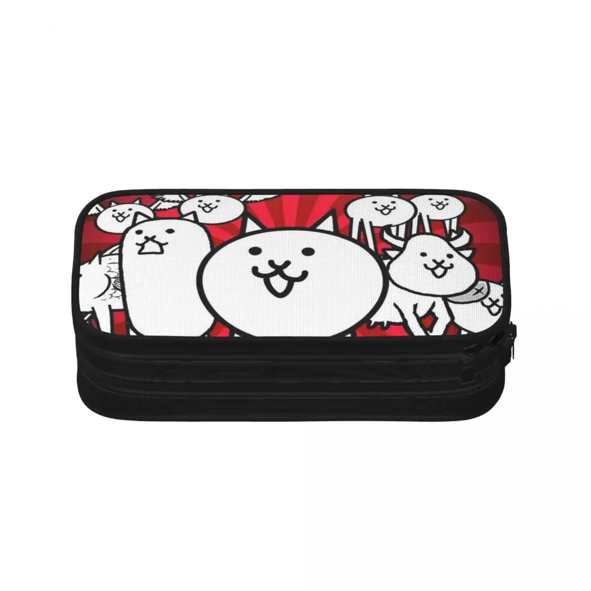 Nyanko Great War Battle Cats Pencil Cases Big Capacity Pen Bags Pen Box Pencil Pouch For Boys Girls Students Stationery School