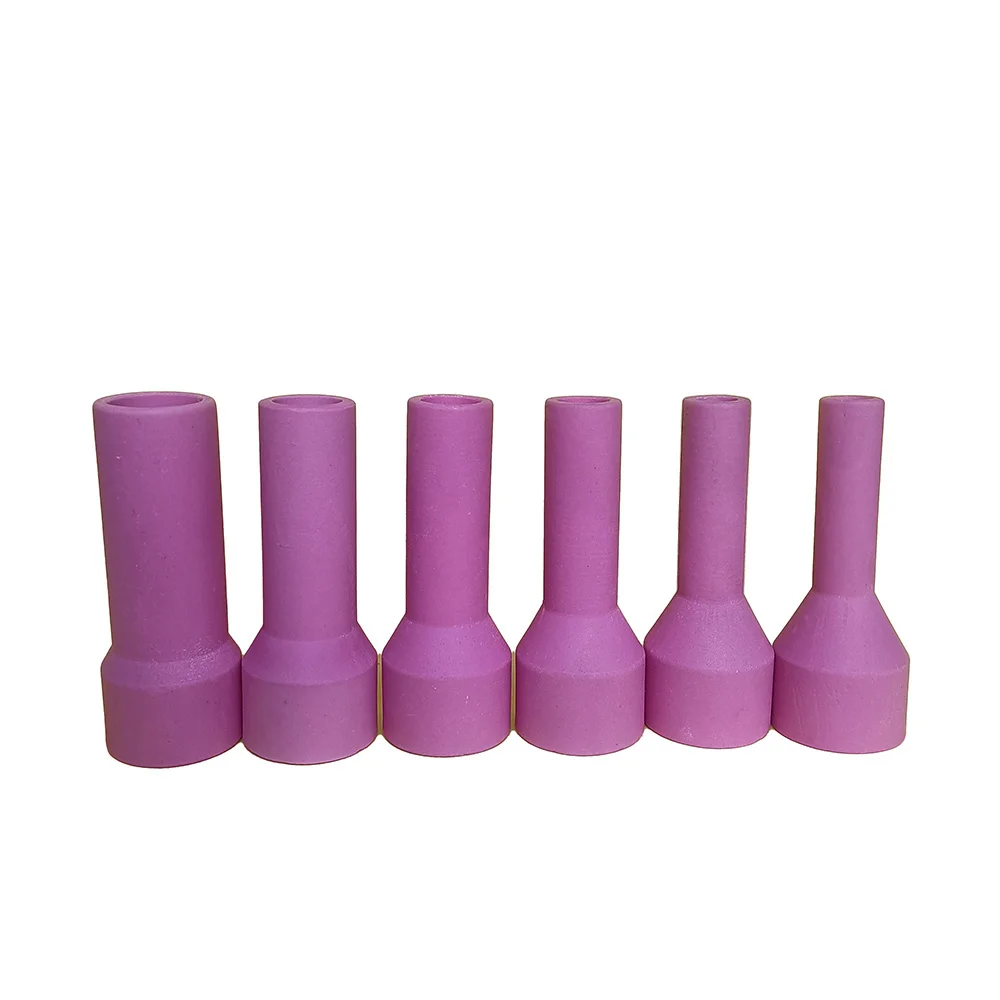 

10pcs Long Alumina Shield for TIG Welding WP-10 WP-12 W500 Ceramic Gas Nozzle Cup 14N68L 14N69L 14N70L 14N71L 14N72L