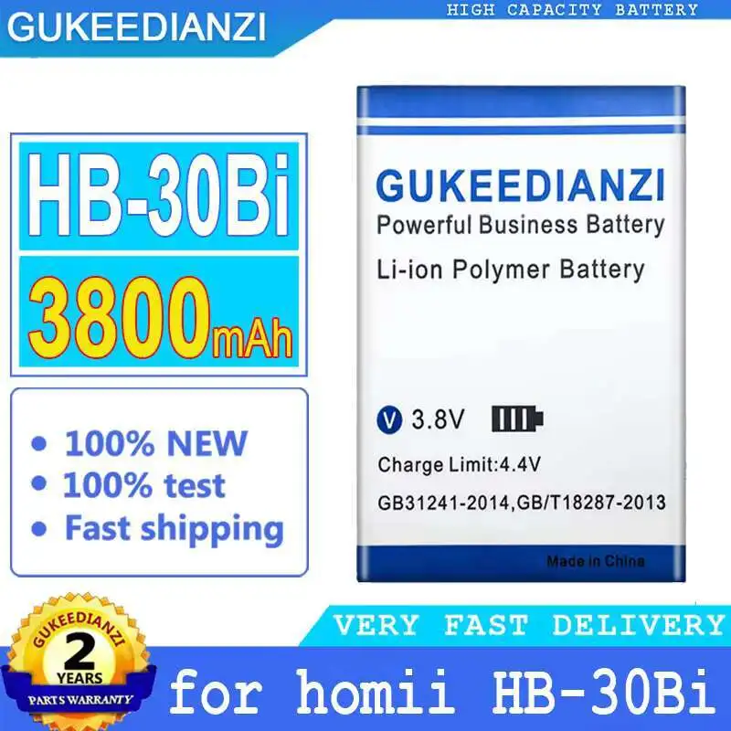 

Stable For Homii HB-30Bi Mobile Phone Battery 3800Mah