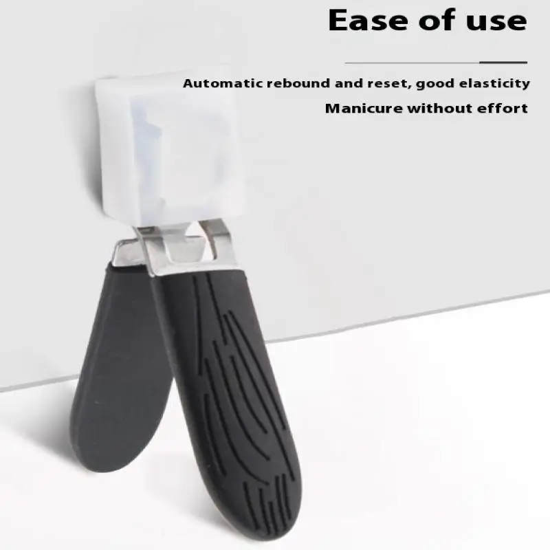 المهنية الفولاذ المقاوم للصدأ مسمار كليبرز مجموعة للأظافر السميكة مكافحة سبلاش حاد المتقلب مسمار باديكير أدوات مانيكير للرجال #3