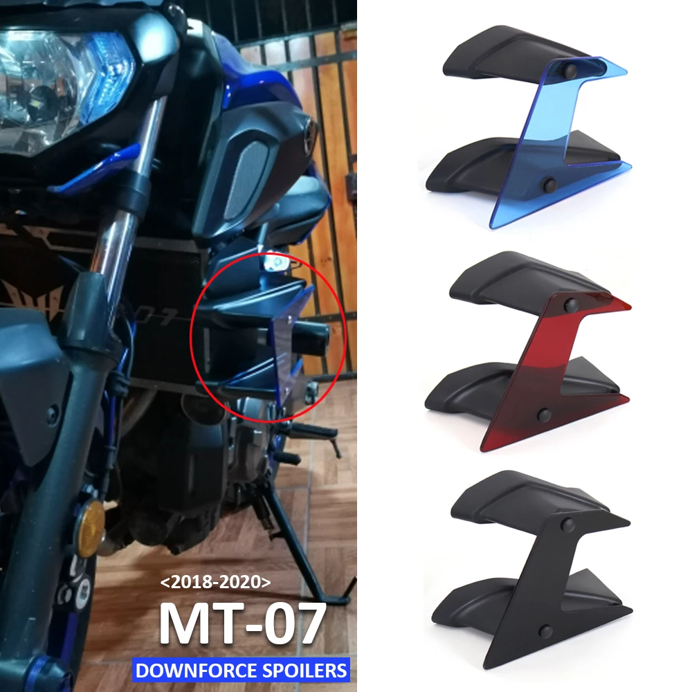 

For Yamaha MT-07 MT07 MT 07 2018-2020 Side Downforce Naked Spoilers Side Deflector Fairing Motorcycle Downforce Spoilers Wing