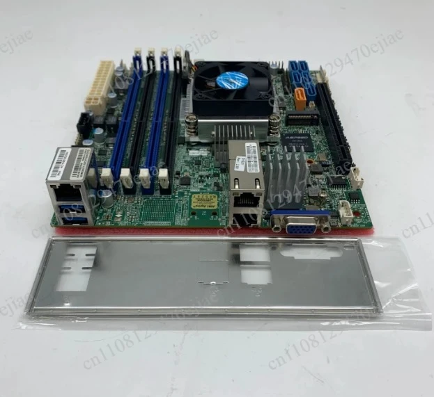 95% New Supermicro X10SDV-4C-TLN2F Mini-ITX Motherboard, Intel Xeon D-1521 NAS Server Board, Dual 10GbE RJ45 LAN