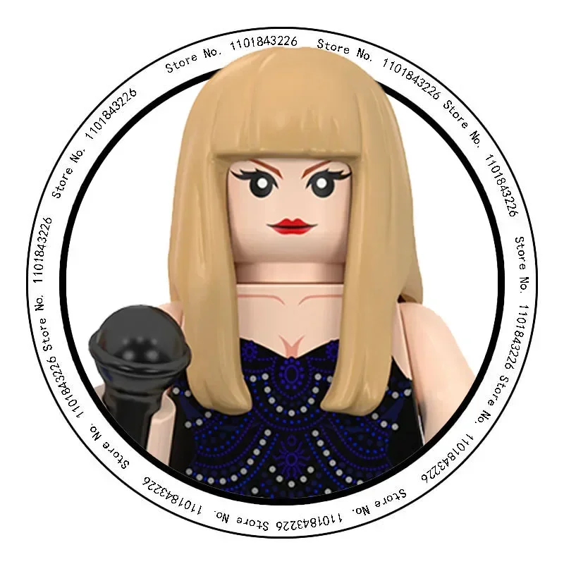 2024 Female Singer Hot Toys TP1026 Building Blocks TaylorSwift Mini Action Figure Accessories Halloween Christmas Gifts for Kids