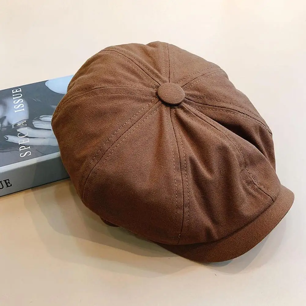Nowa męska czapka kaszkietowa na wiosnę i lato, cienka, retro beret, uniwersalna czapka casualowa, unisex, ośmiokątna czapka, modna czapka hip-hopowa, nowość